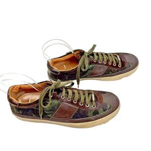 JIMMY CHOO Men's Portman Green Camouflage Low Top Sneaker SZ 43/US 9.5 Italy